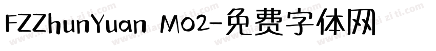 FZZhunYuan MO2字体转换